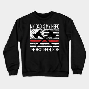 Thin Red Line - Fireman & Volunteer Firefighter Crewneck Sweatshirt